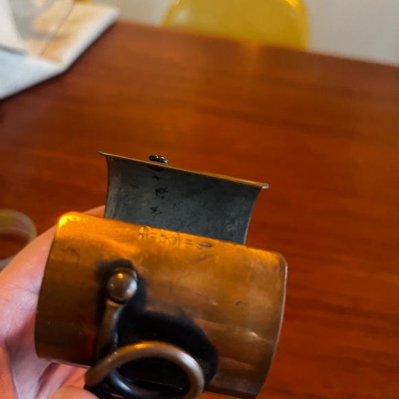 Vintage MCM Signed Rebajes Copper Cuff Bracelet - Picture 5 of 9